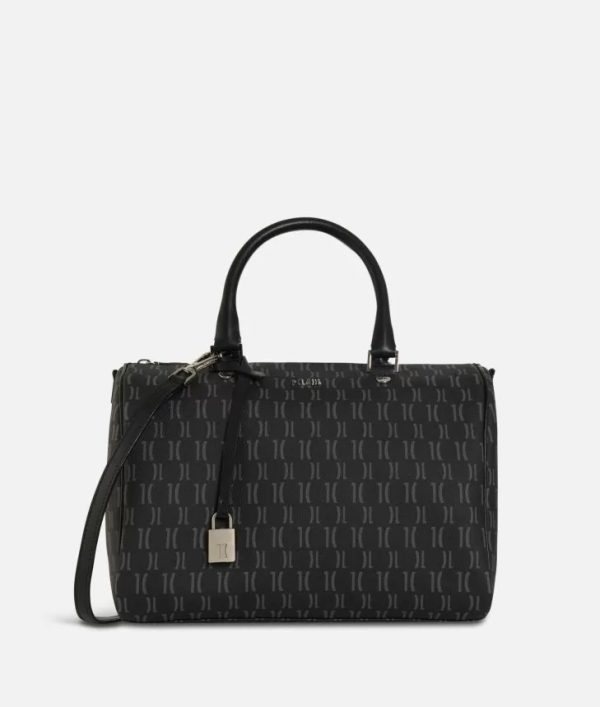Monogram Bauletto con tracolla Nero