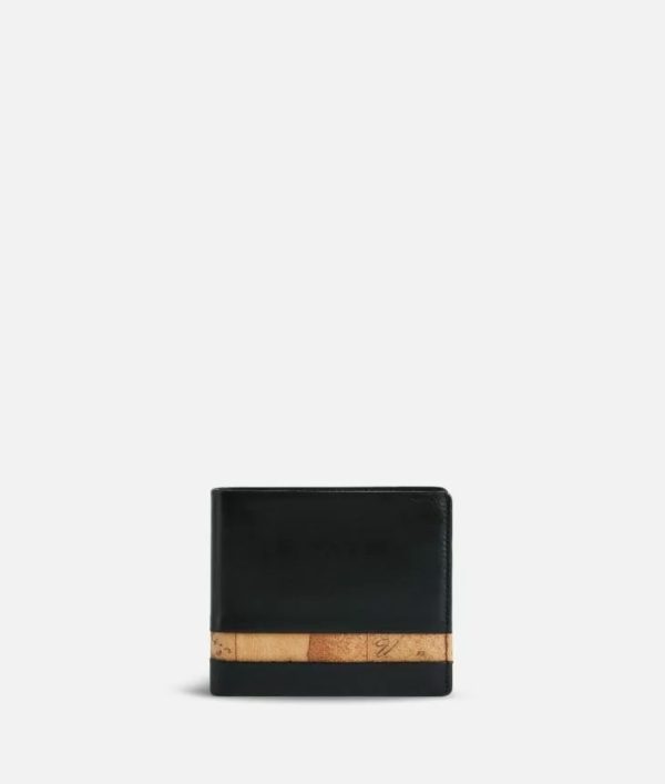 Geo Classic portafoglio medio in pelle nero