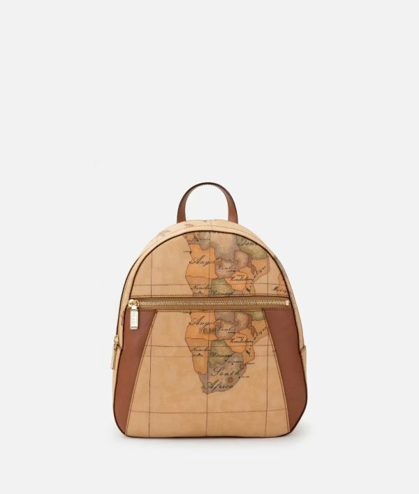 Geo Classic zaino con inserti frontali in pelle