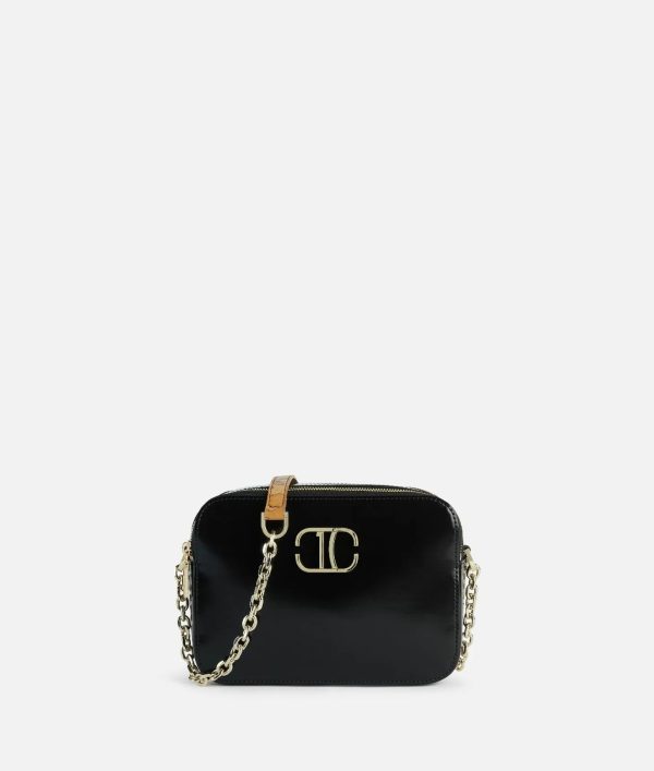 Rich Bag tracollina reporter doppia zip Nera