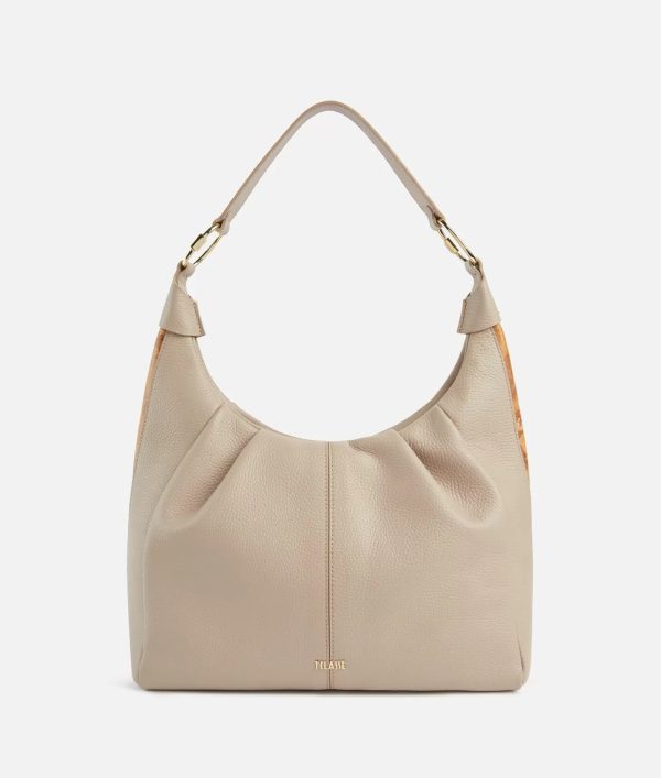 Universe Leather borsa sottospalla Taupe Chiaro