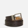 Cintura uomo reversibile in pelle Marrone