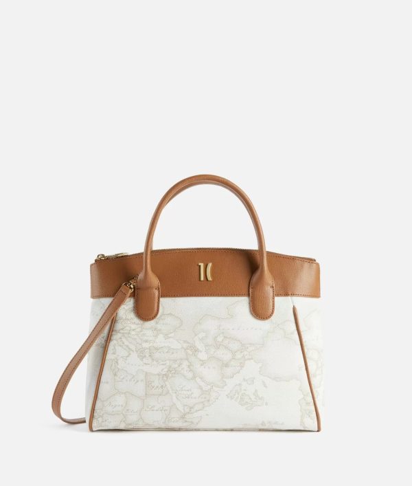 Heritage Geo borsa a mano Geo White
