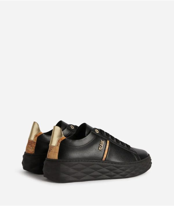 Sneaker in eco nappa con dettaglio Geo Classic e logo Nere - immagine 3