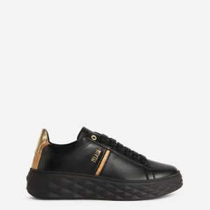Sneaker in eco nappa con dettaglio Geo Classic e logo Nere