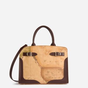 Valley Geo borsa a mano Mogano