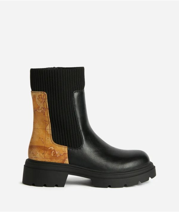 Beatles in eco nappa con elastico Neri