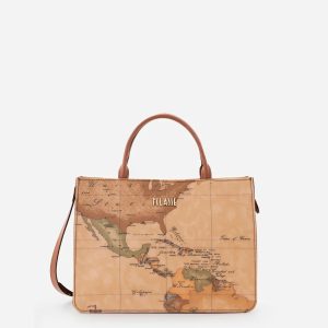 Geo Classic borsa a mano con fianchi in pelle