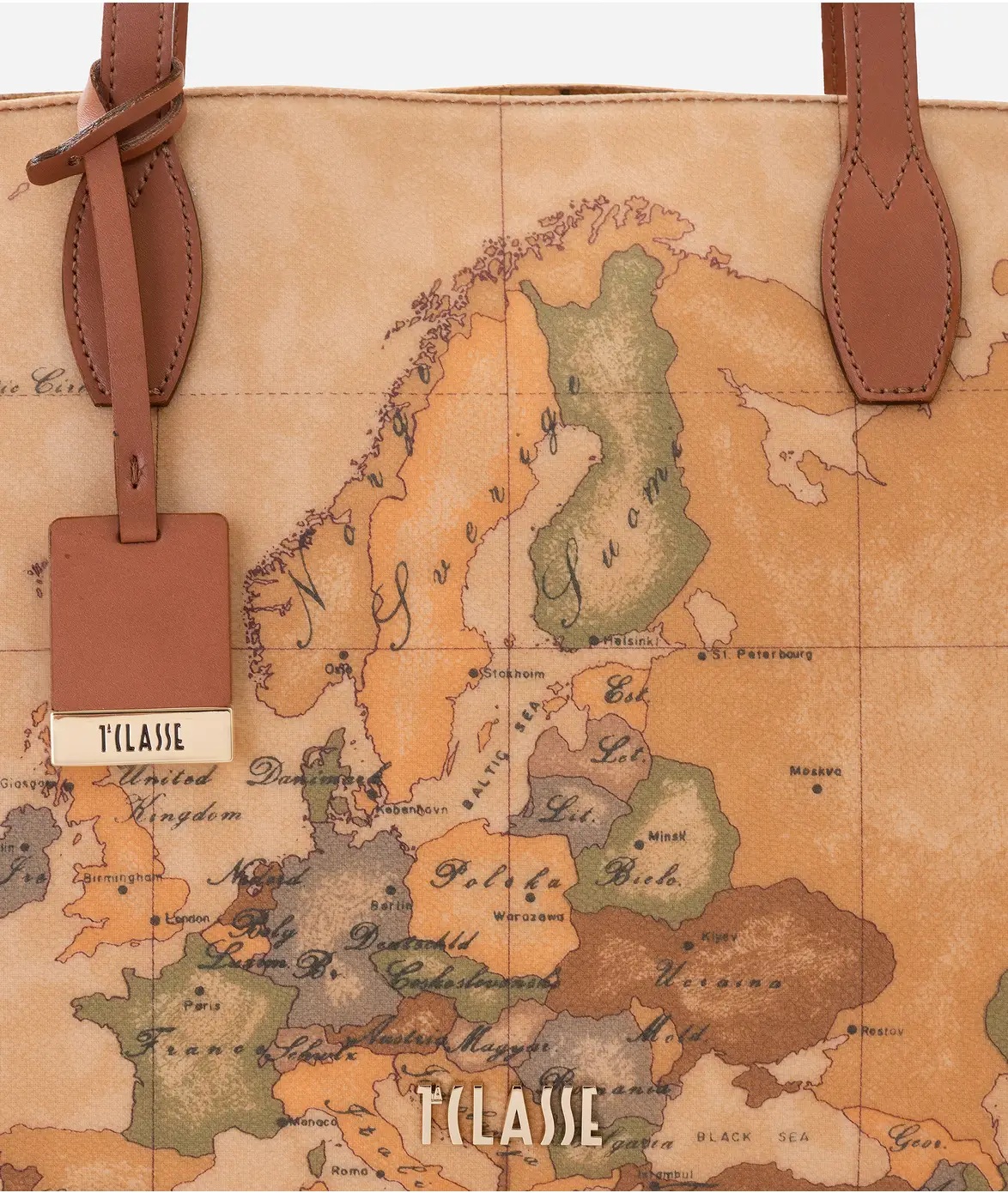 Geo Classic borsa shopping con fianchi in pelle - immagine 3