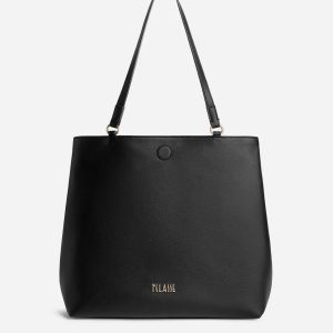 Soft Twist borsa shopping reversibile Nera