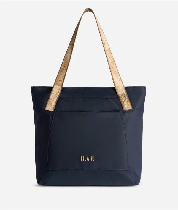 Stormy Nylon borsa shopping Blu Notte