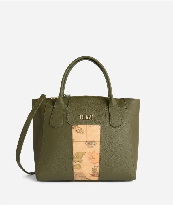 Windy City borsa a mano grande Verde Muschio