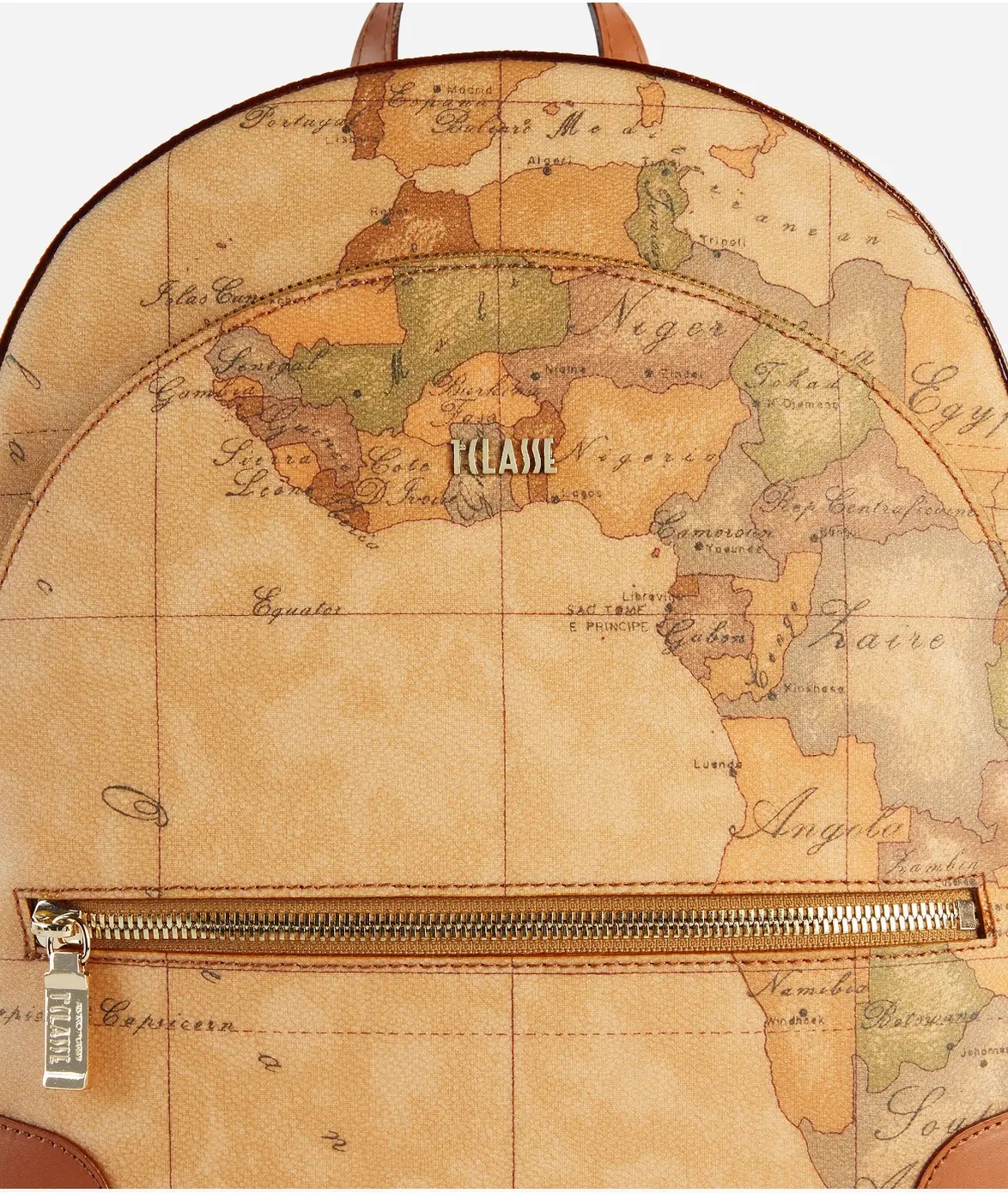 Zaino tre tasche in tessuto stampa Geo Classic Naturale - immagine 3